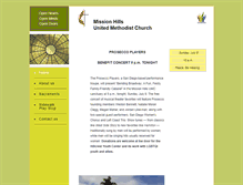 Tablet Screenshot of missionhillsumc.org